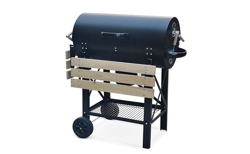 barbecue smoker charbon americain fumoir saucisse bbq