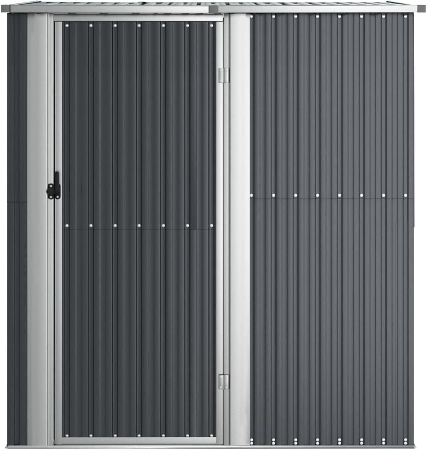 ShGaxin - abri de jardin acier galvanisé - 180,5x97x209,5 cm - anthracite - ShGaxin
