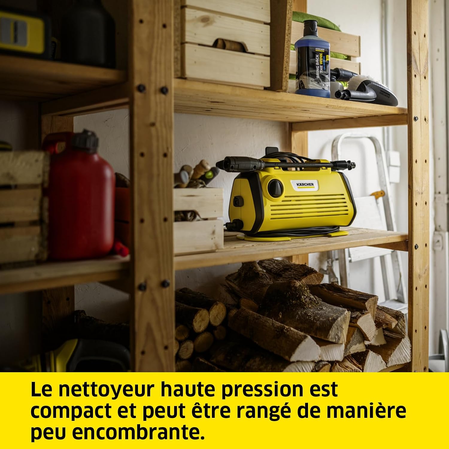 Kärcher - K 3 Horizontal Plus - 3,6kg - 120 bar, 380l/h, filtre, pistolet
