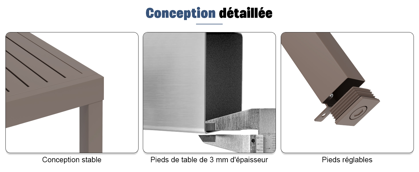 le nouveau design du plateau de table