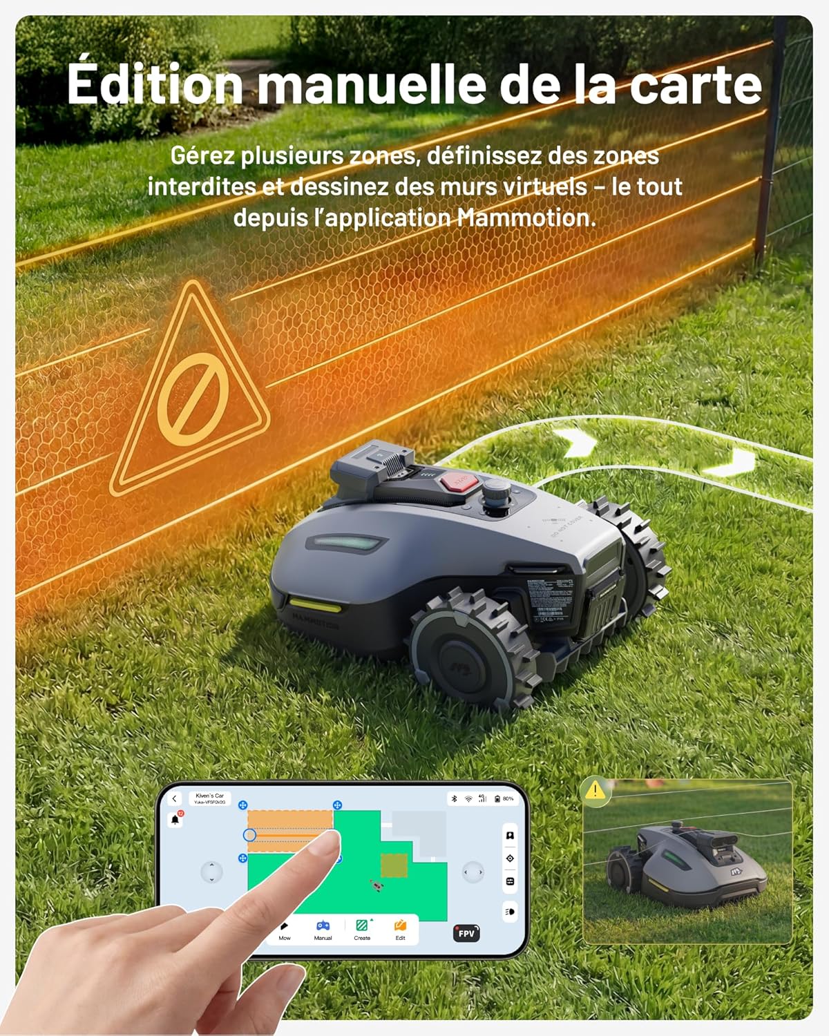 MAMMOTION - YUKA Mini 2 Series - 500m² - AI, cartographie multi-zone, DropMow - YUKA Mini 2 500
