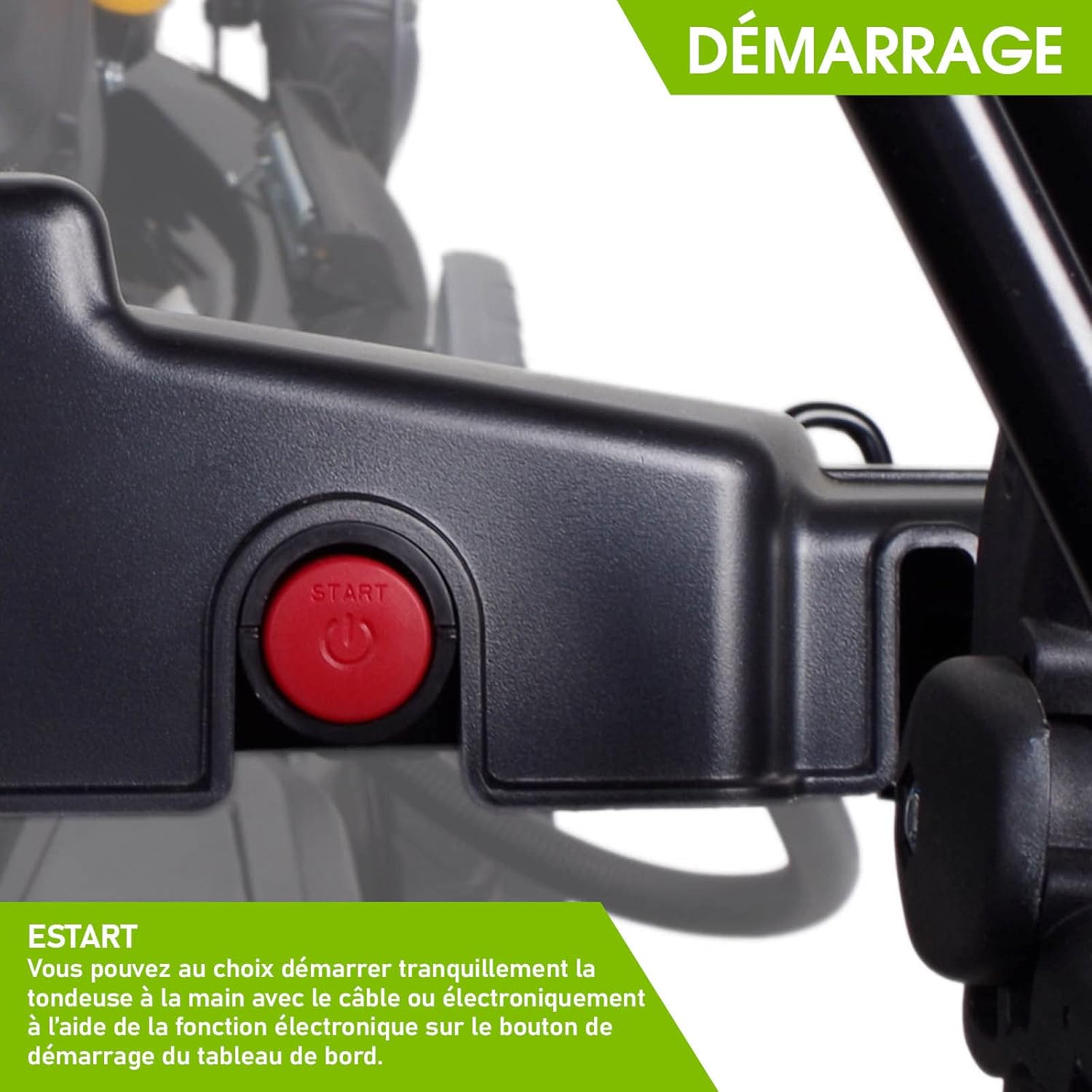 BRAST tondeuse thermique 3 roues TRIKE ESTART SPEED 224cc 53cm tractée démarrage électrique vitesse d'entraînement triple réglable mulching 4en1 capot en tôle en acier 60l - moteur 4 temps reglable