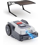 Robot tondeuse RoboUP T600 avec garage, Dratlosse RTK + KI - Tondeuse à gazon commandée - Robot avec obstacles