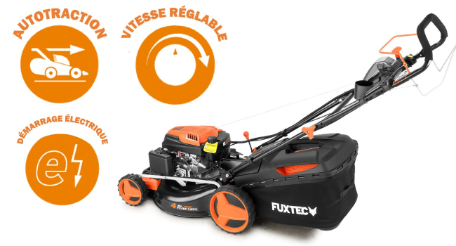 Tondeuse thermique autotractée avec démarrage électrique et vitesse variable FX-RM5196eSPRO