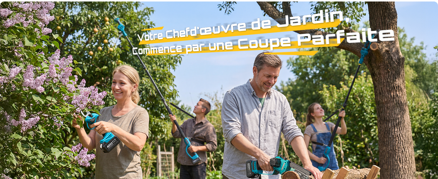 Le texte indique « Gorgeous & Comfy » et « Une toque parfaite ». Homme et femme à l'extérieur portant des vêtements décontractés avec des arbres en arrière-plan.