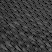 Gros plan d'un motif tissé gris foncé, peut-être une texture de tissu ou de matière. Le design entrelacé répétitif crée un aspect de surface uniforme.
