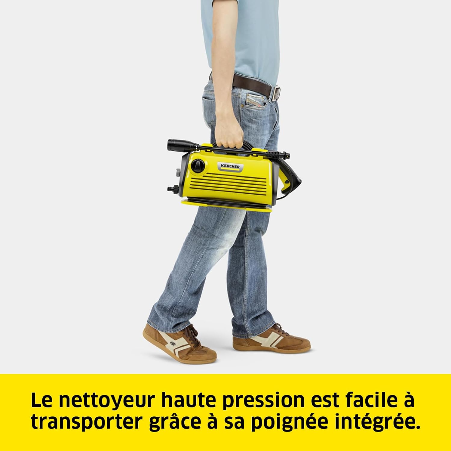 Kärcher - K 3 Horizontal Plus - 3,6kg - 120 bar, 380l/h, filtre, pistolet