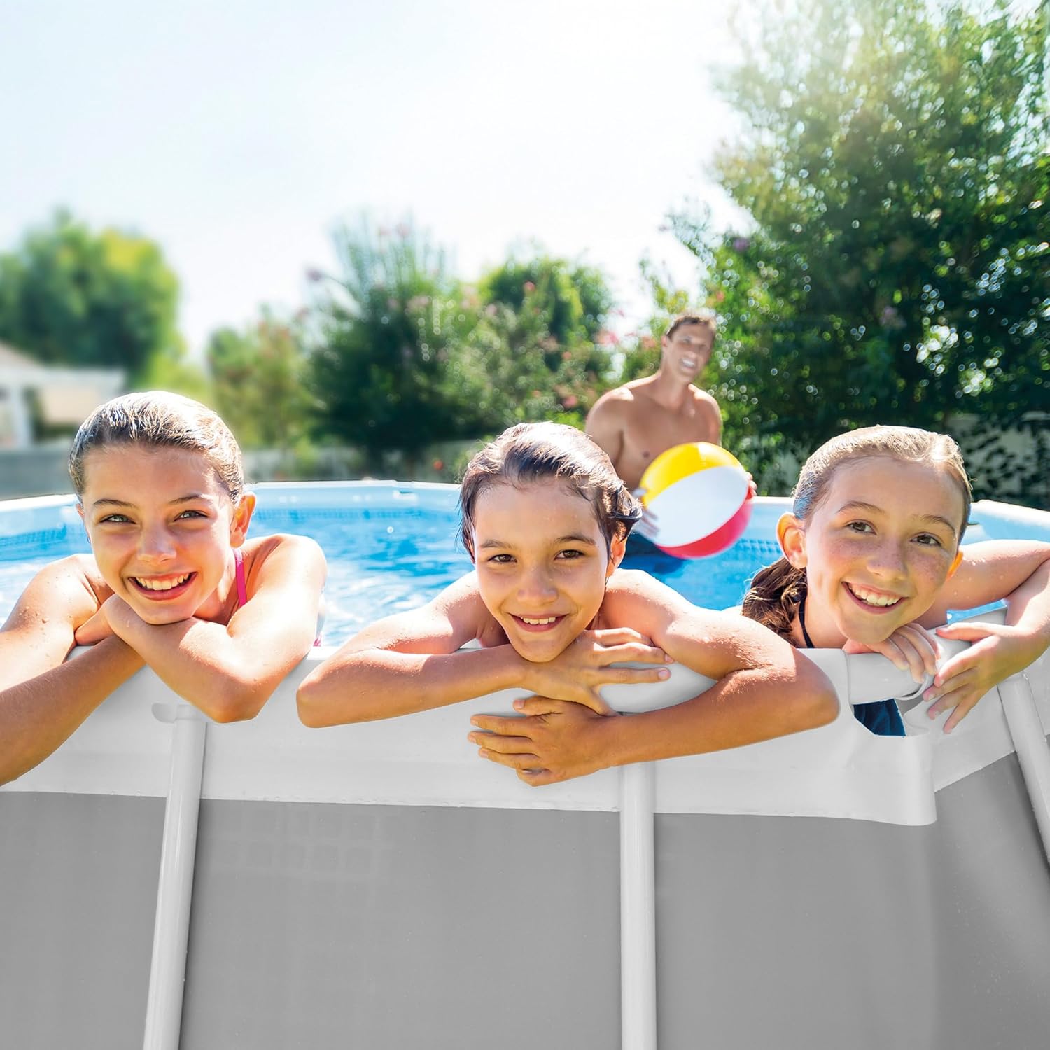 Intex kit Piscine Prism Frame Ovale Tubulaire (l) 6,10 x (l) 3,05 x (h) 1,22m