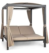 Blumfeldt Eremitage Chaise Longue de Jardin pour 2 Personnes, Chaise Longue avec Dossier réglable...