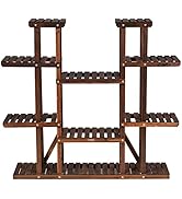GIANTEX Étagère à plantes Étagère à fleurs en bois Support de fleurs 6 niveaux Étagère de jardin multi-niveaux