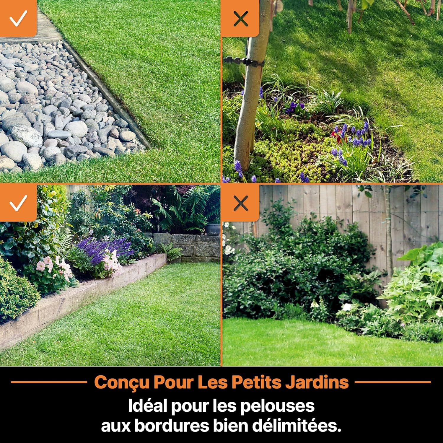 Lawnmaster - OcuMow série 16 - 200㎡ - robot tondeuse sans fil, évite obstacles VBRM16 Plus