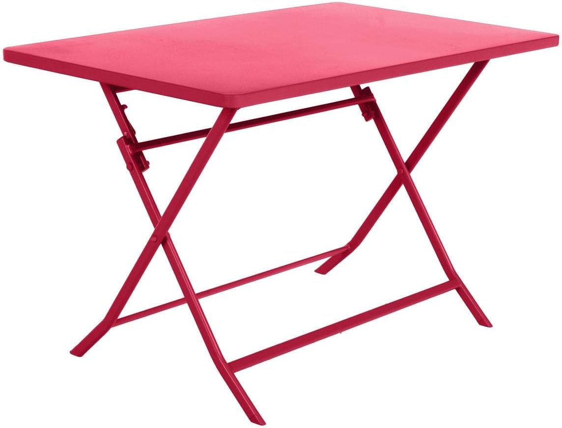 Hespéride - Greensboro - 120x70cm - table pliante acier 4 places, anti-rouille