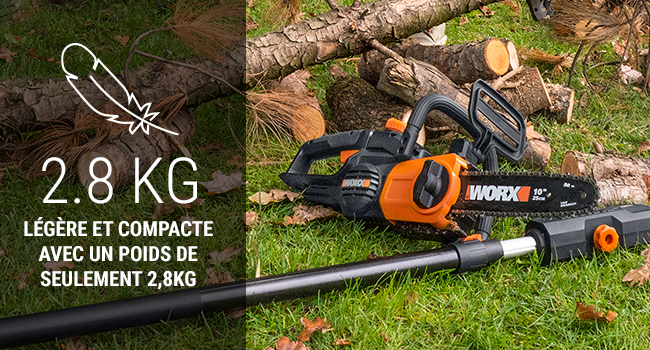 Tronçonneuse 20V Worx