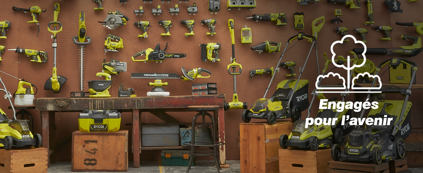 Ryobi, ONE+, bricolage, jardinage, outils