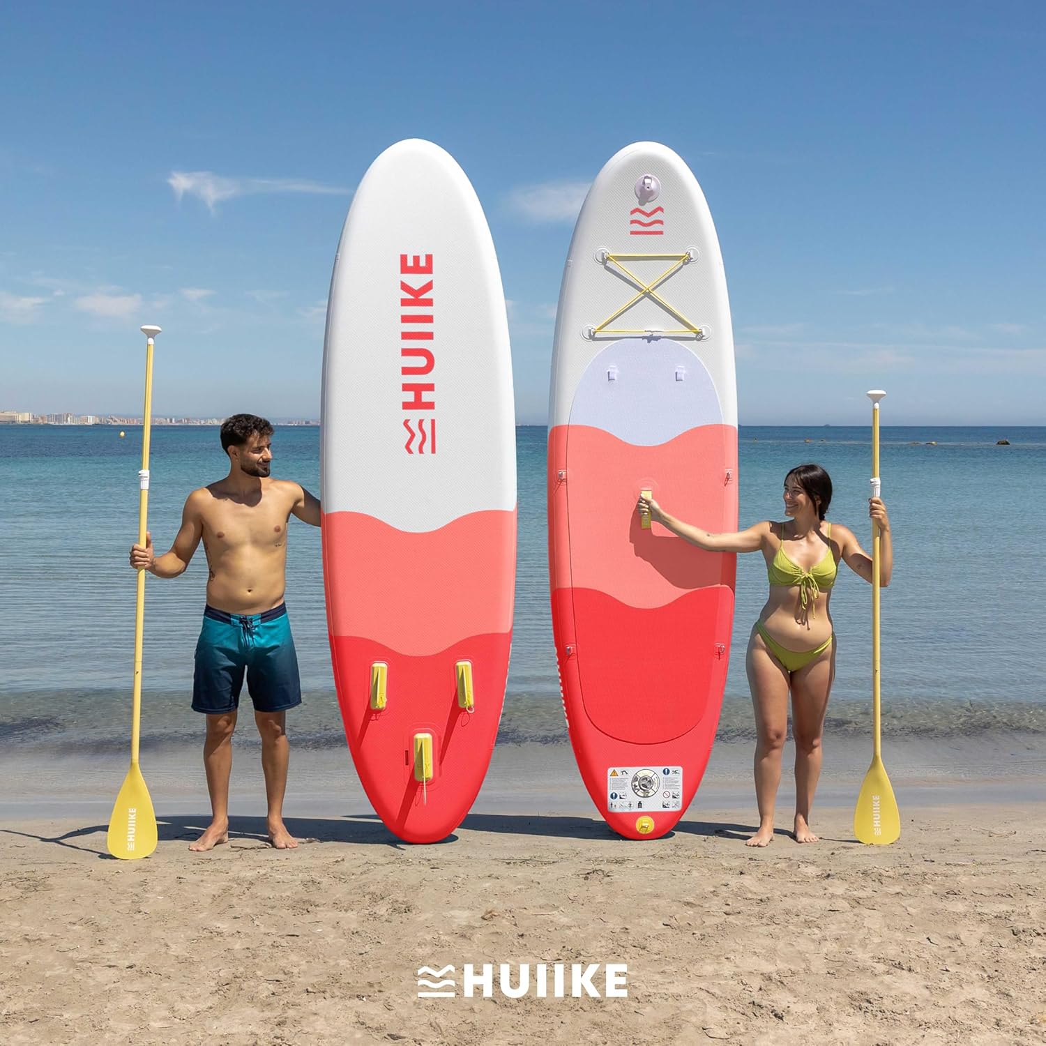 HUIIKE - paddle gonflable adulte - 305x84x15cm - grande stabilité, accessoires inclus