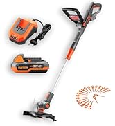 Fuxtec 20V Akku-Rasentrimmer FX-E1RT20 – Leicht (2,2 kg), 25 cm Schnittbreite, inkl. 2Ah Li-Ionen...