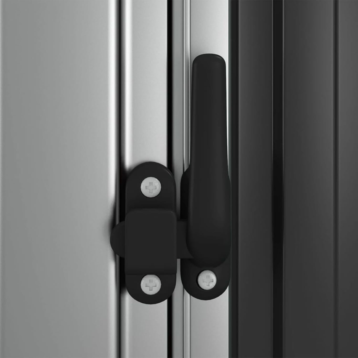 ShGaxin - abri de jardin acier galvanisé, 118,5x97x209,5cm, anthracite