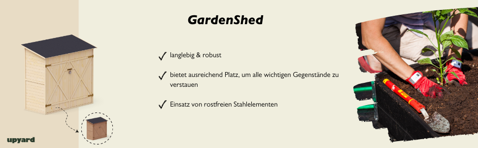 un abri de jardin est un endroit où les gens vivent.