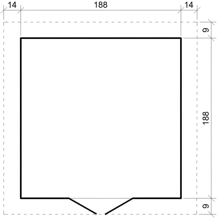 Abri de Jardin en Bois - Porte verrouillable de Haute qualité- Stockage extérieur I216xL206xH218 cm/ 3.53 m2 Petit abri à Outils, Local à vélos - Toit imperméable, fenêtres TIMBELA M343F