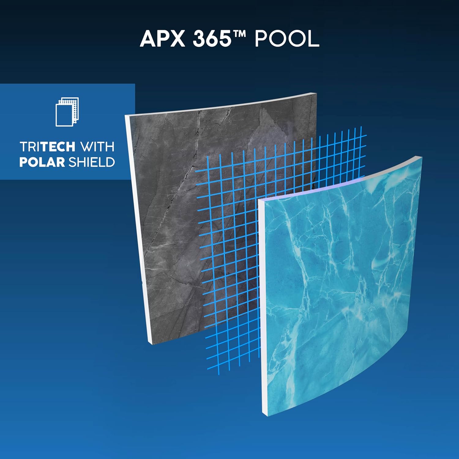 Bestway Kit Piscine Hors Sol Ronde APX 365-549 cm x 549 cm x 132 cm - Gris foncé