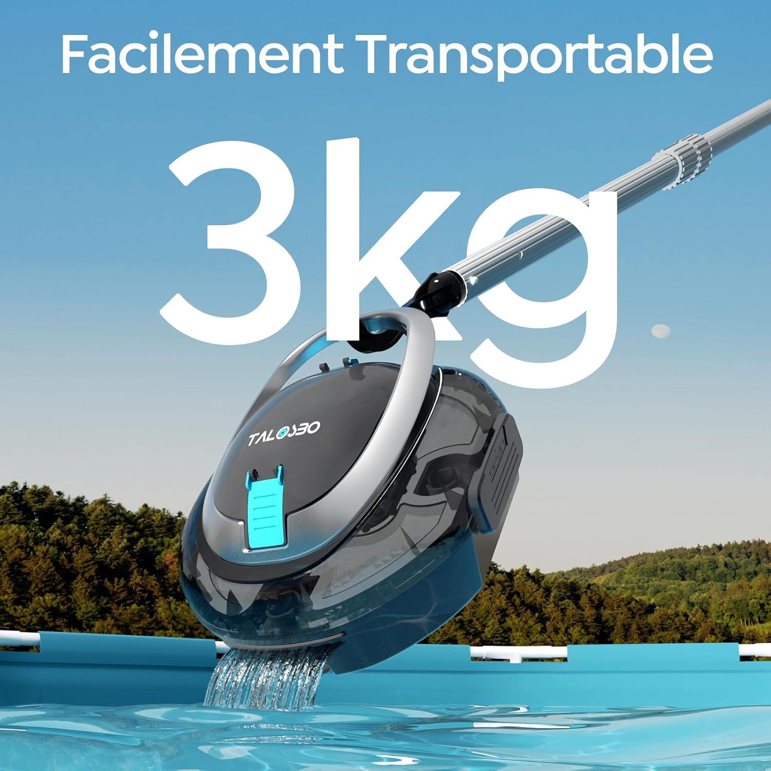 Robot piscine - S2 Série - 90 min autonomie, aspirateur sans fil