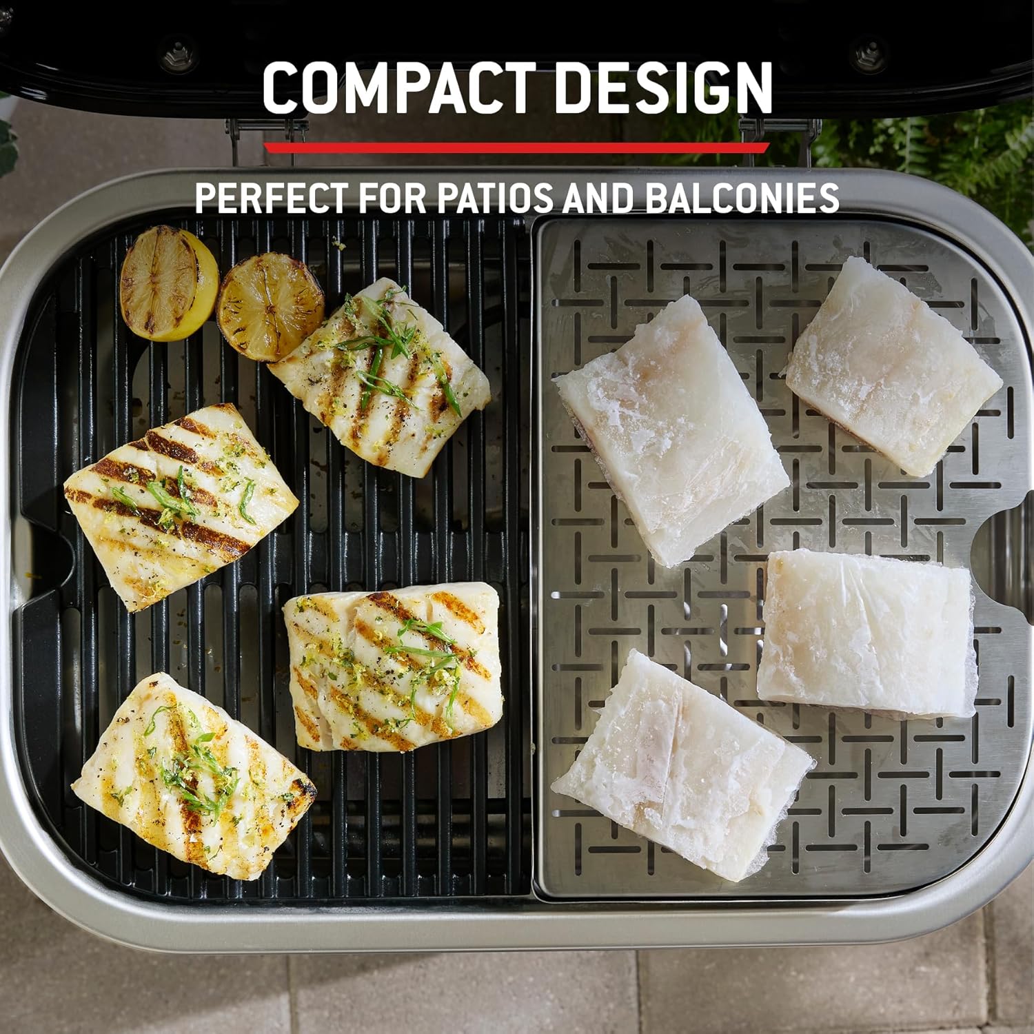 Weber - Lumin Compact - 43×32 cm - Thermomètre, fonte émaillée, jusqu'à 315°C - 1501653