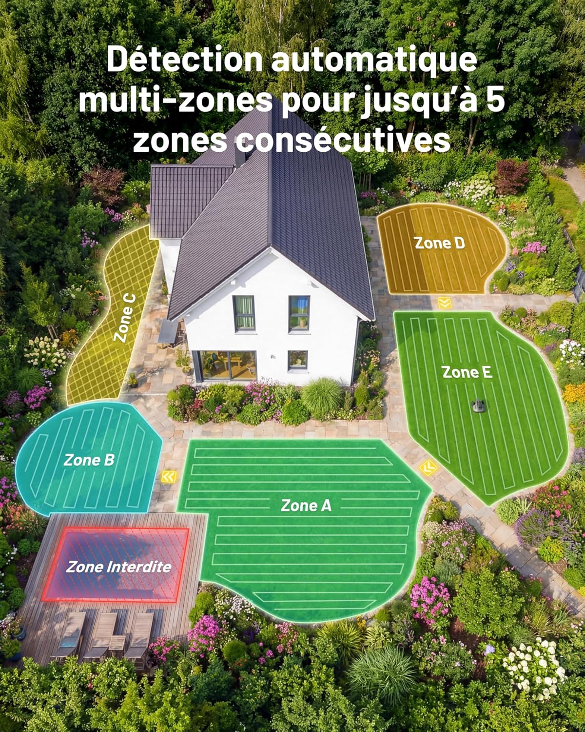 MAMMOTION - YUKA Mini 2 Series - 500m² - AI, cartographie multi-zone, DropMow - YUKA Mini 2 500