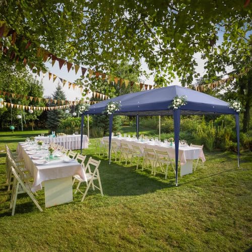 Bonnlo - tonnelle pliante 3x6 m, imperméable, sac inclus, bleu