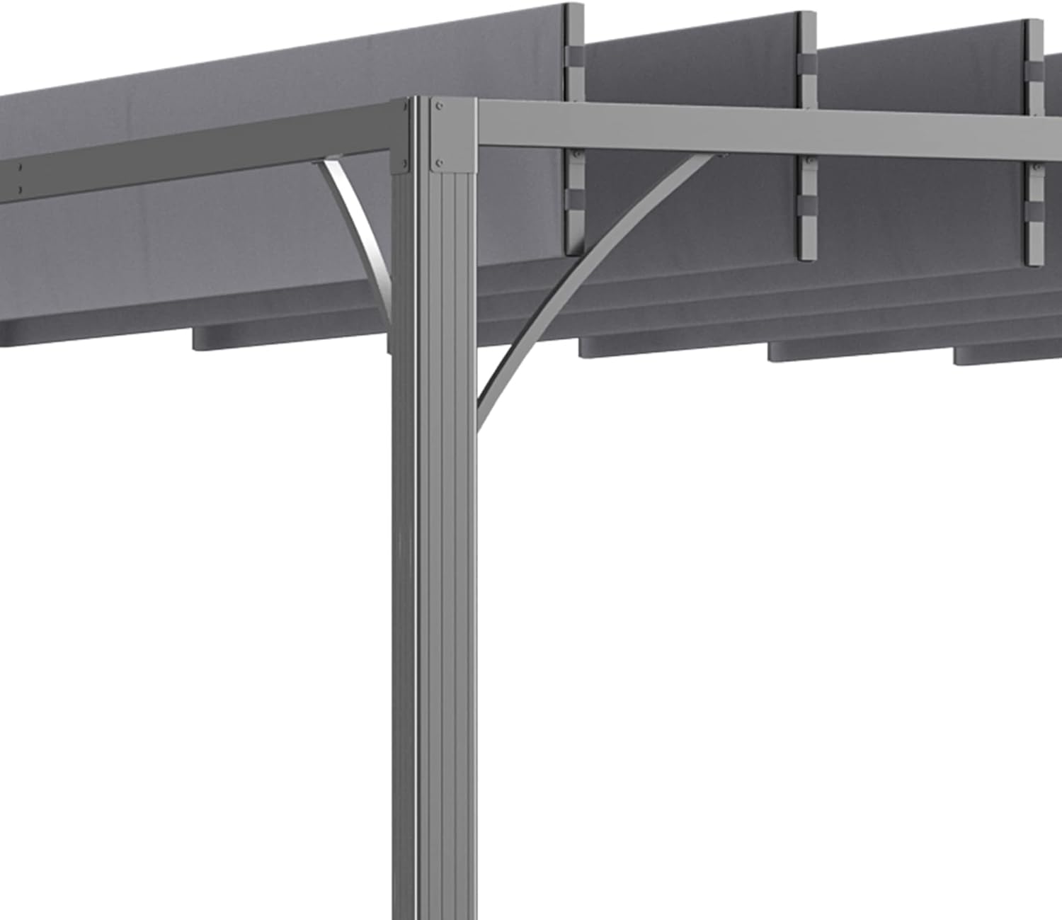 Outsunny - pergola bioclimatique - 3x3m - lames orientables aluminium UV 50+