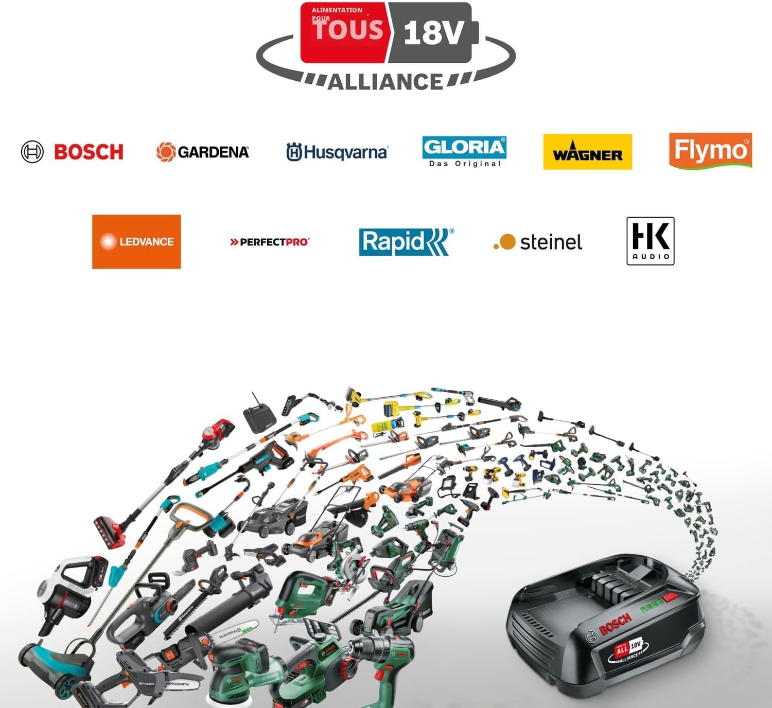Bosch - VISIMOW série - 16 cm, 20-60 mm - robot tondeuse sans-fil - VISIMOW18V-100