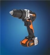 WORX NITRO - Perceuse-visseuse Brushless sans fil 2*20V-2Ah- 60Nm ⌀13mm- WX102