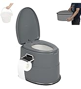Alightup Toilette Camping Toilette Seche Pot de Chambre Adulte Couverde Portable avec Porte Papie...