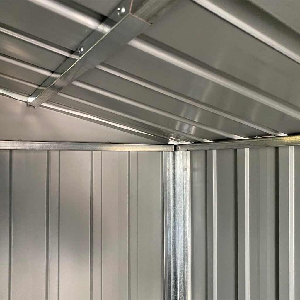 vidaXL - Abri de jardin - 191x640x198 cm - Acier, toit incliné, vert