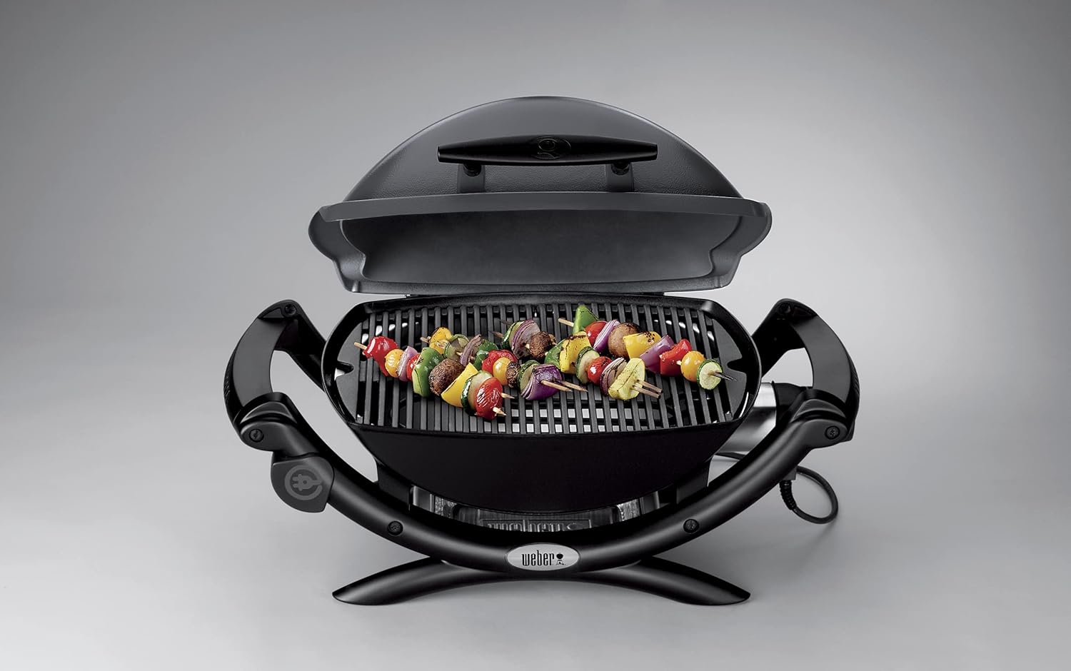 Weber - Q 1400 Série - 43x32 cm - grille fonte, cordon 1,8 m, bac amovible