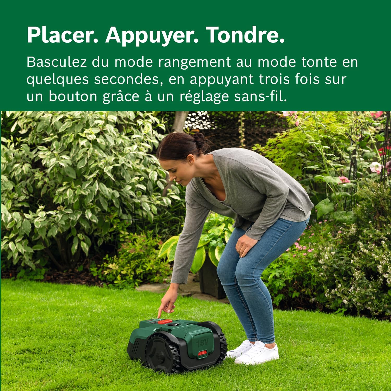 Bosch - VISIMOW série - 16 cm, 20-60 mm - robot tondeuse sans-fil - VISIMOW18V-100