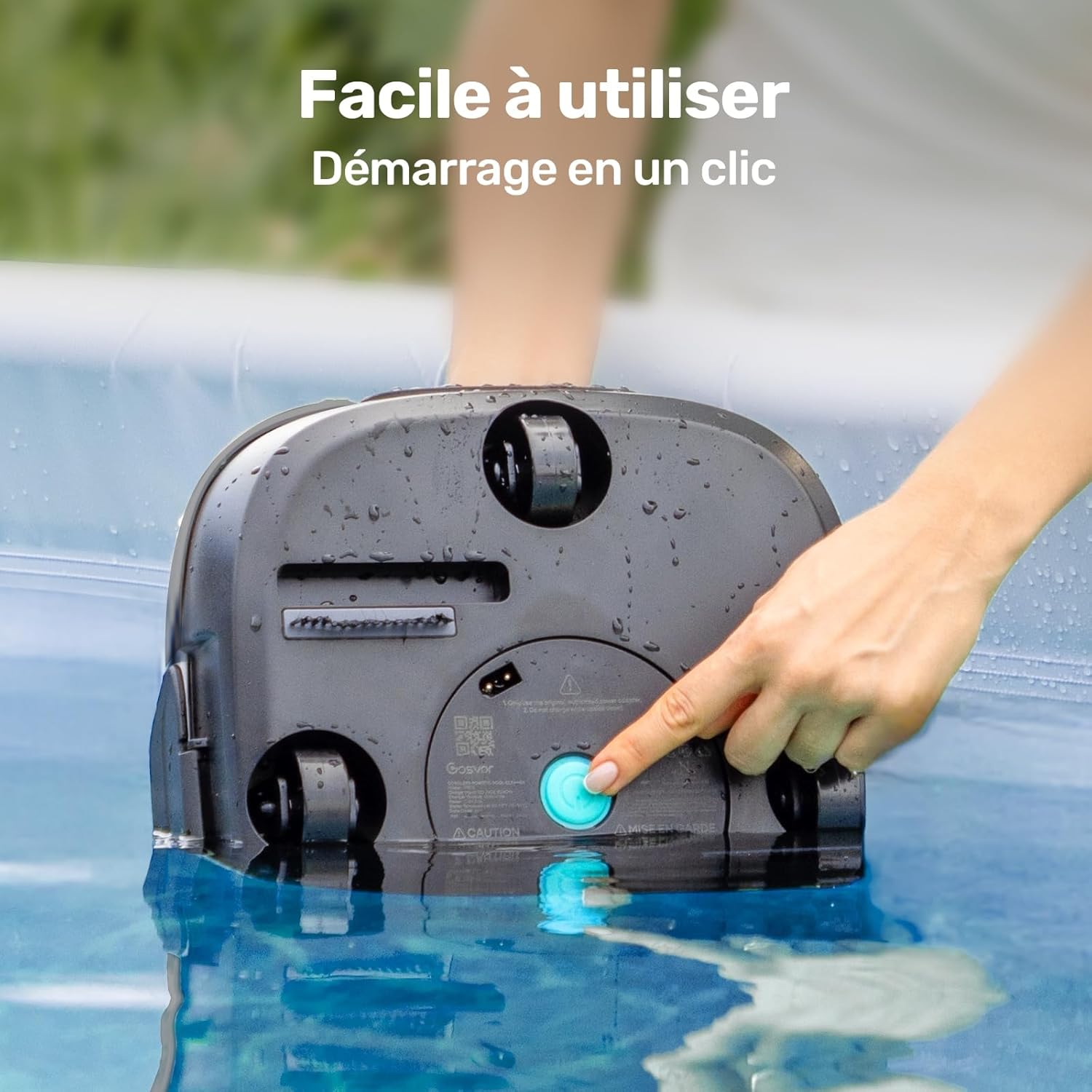 Gosvor - Robot piscine hors-sol série - filtre intégré, autonomie 90min