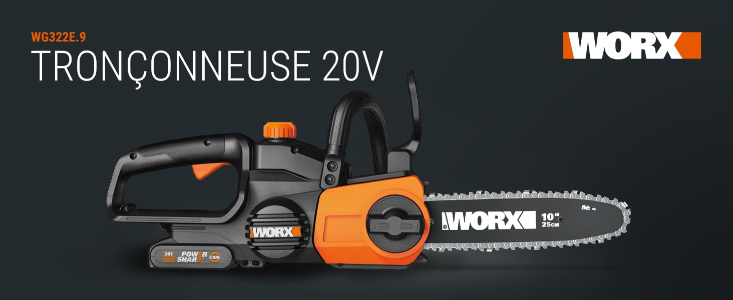 Tronçonneuse 20V Worx
