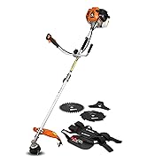 Débroussailleuse thermique 52 cm³ - 3 lames + 1 tête double fil - CHESTER