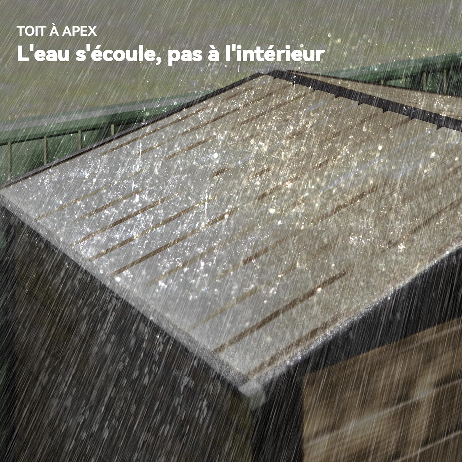 Abri de Jardin en métal 2,27 m², Structure en Acier galvanisé 