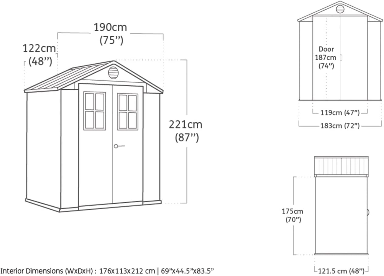 Abri de jardin Darwin 2,32 m²