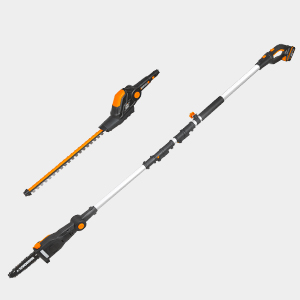 cortasetos telescópico y podadora WG908E