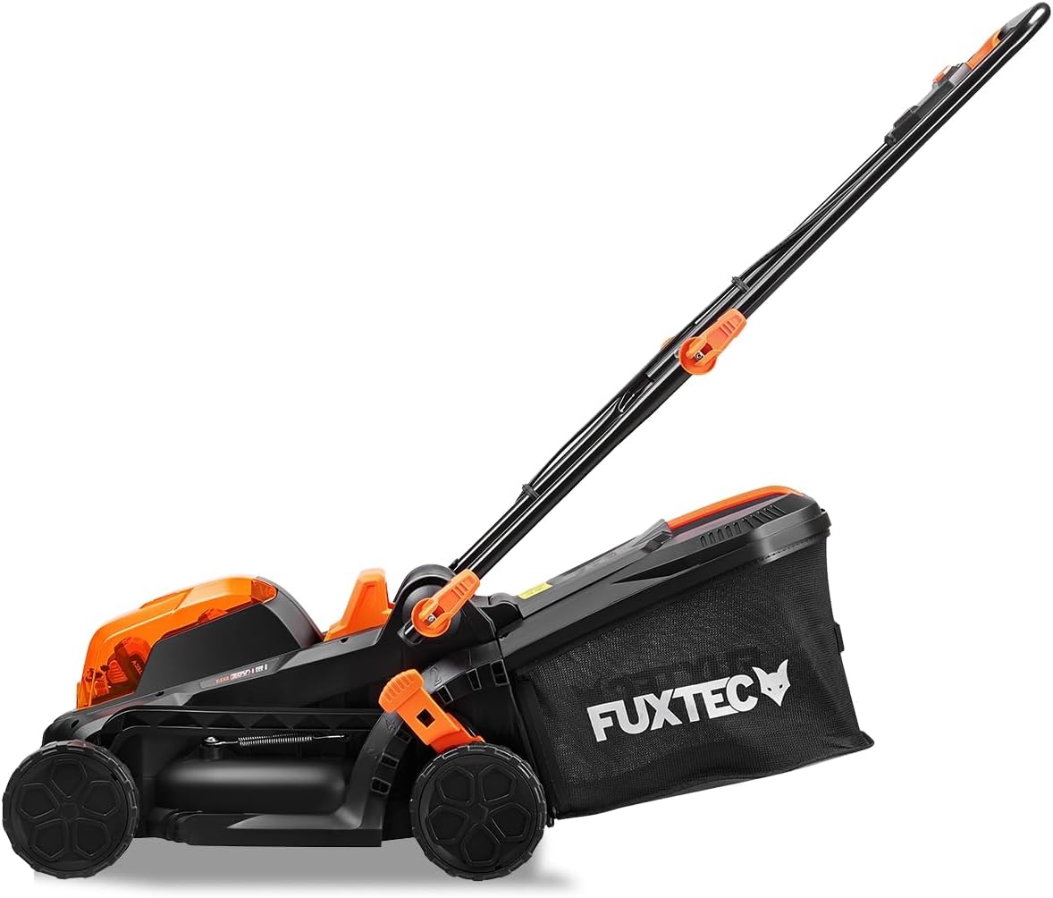 FUXTEC - tondeuse à gazon batterie 40V, 33cm, 2Ah, double chargeur FX-E1RM20