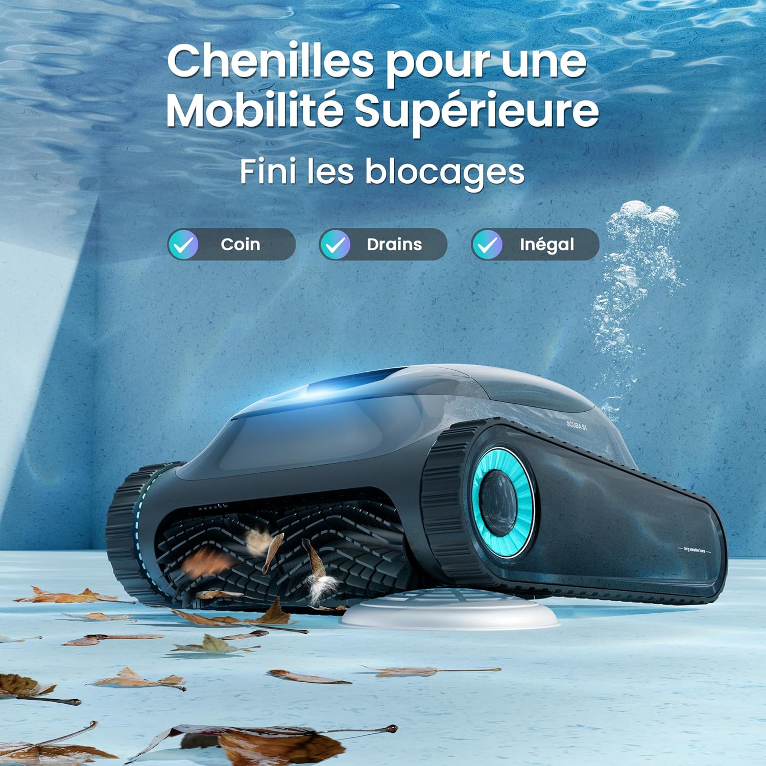AIPER - Scuba S1 série - robot piscine, 270 min, filtration fine, navigation intelligente, appli, SCUBA S1 2026
