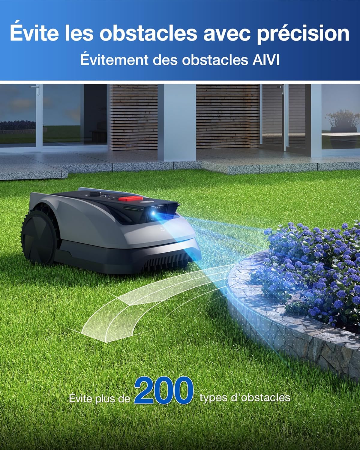 ECOVACS - Goat O600 - 600 m² - RTK+Vision, IA obstacles, applis, O600