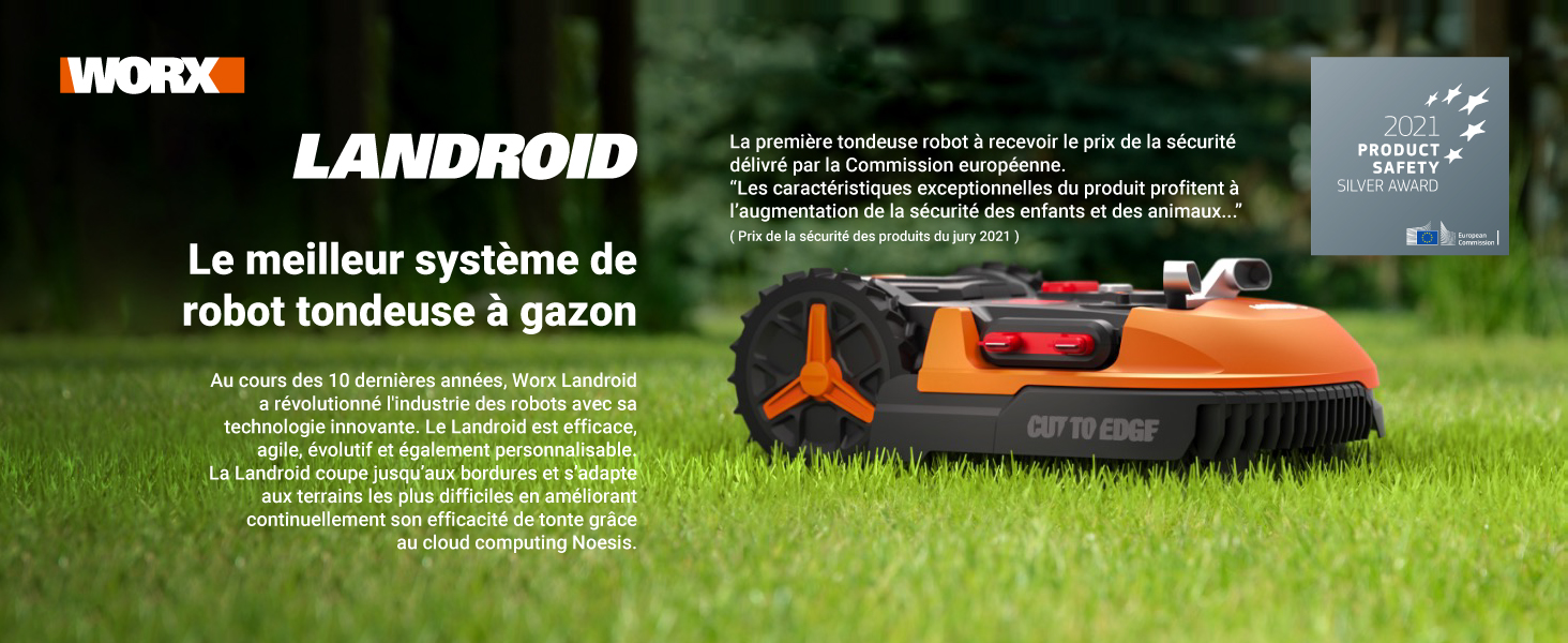 Tondeuse robot connectée LANDROID WORX