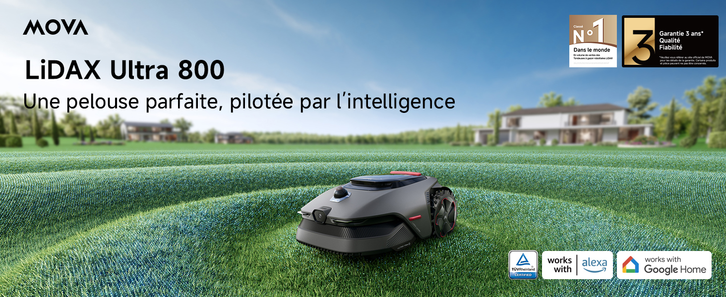 MOVA LiDAX Ultra 800/1200/1600 Robot Tondeuse