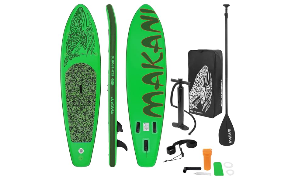 ECD Germany planche de stand up vert paddling makani 320x80x15 cm SUP gonflable paddle board de surf