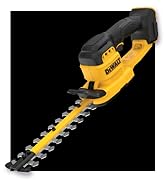 Outil de taille-haie électrique noir et jaune affiché sur fond sombre, montrant le mécanisme de la lame de coupe, la poignée et la construction de l'outil électrique avec une conception de lame à double face.