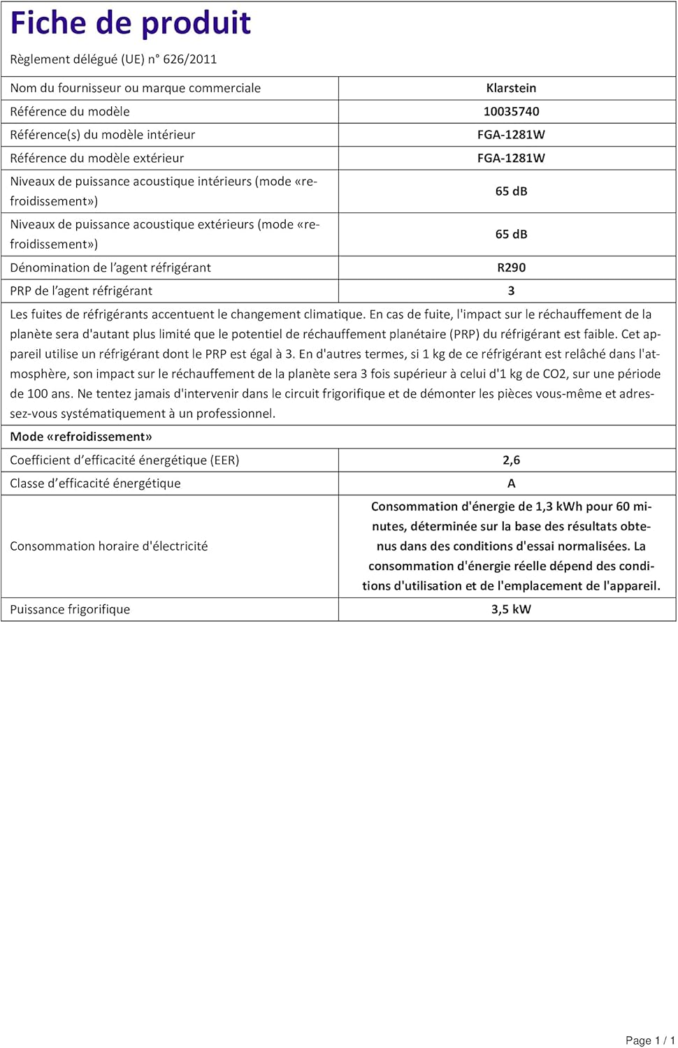 Klarstein Kraftwerk Smart 12K Climatiseur Mobile – 12,000 BTU, 35-59 m², WiFi & App Control, Silencieux 50 dB, Déshumidificateur, Ventilation 3 Niveaux, Minuterie 24h, R290, 1308W, Or Rose Métallique
