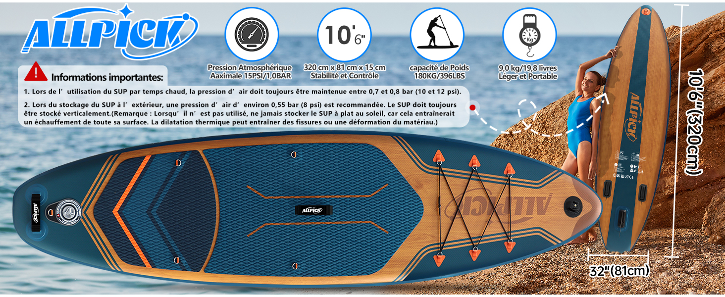 ALLPICK stand up paddling board